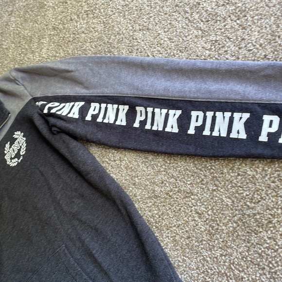 VS Pink Logo Half Zip Pullover - Picture 2 of 8